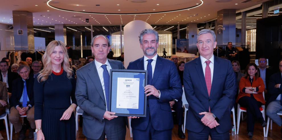 Ibercaja ha recibido el certificado SIGOS por parte de Aenor