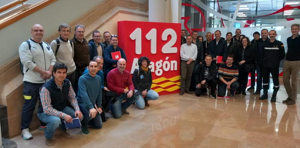 Los alumnos del curso han visitado este viernes la sede del 112 Aragón.