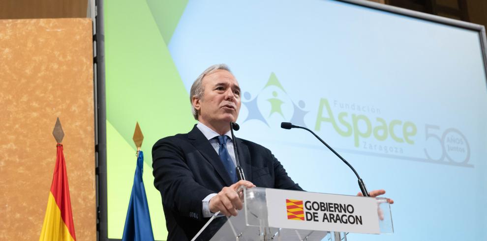 Azcón participa en el 50 aniversario de ASPACE Zaragoza