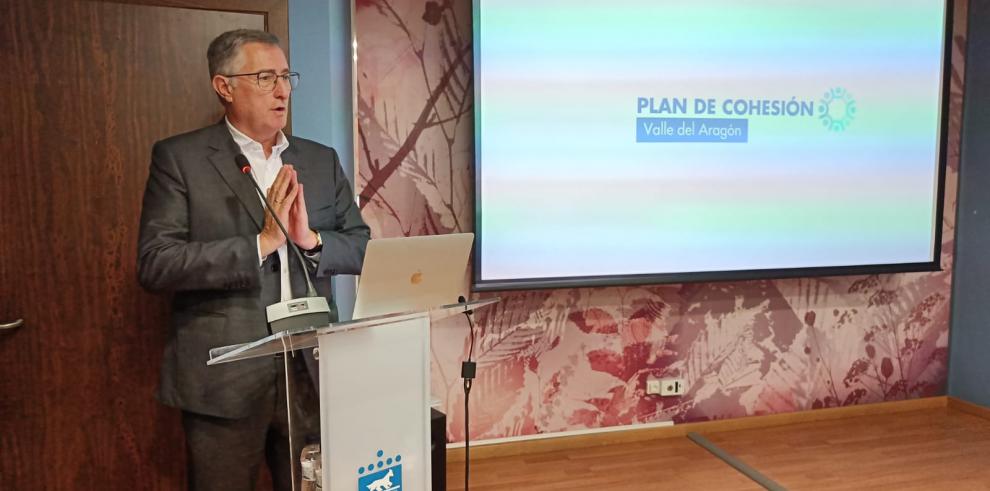 Blasco, en su intervención en la presentación del plan de sostenibilidad turística del Valle del Aragón.