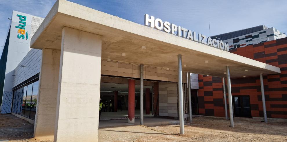 El futuro hospital de Teruel continúa en obras.